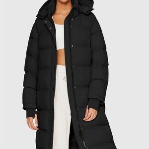 Women's Black Aurora Long Down Coat